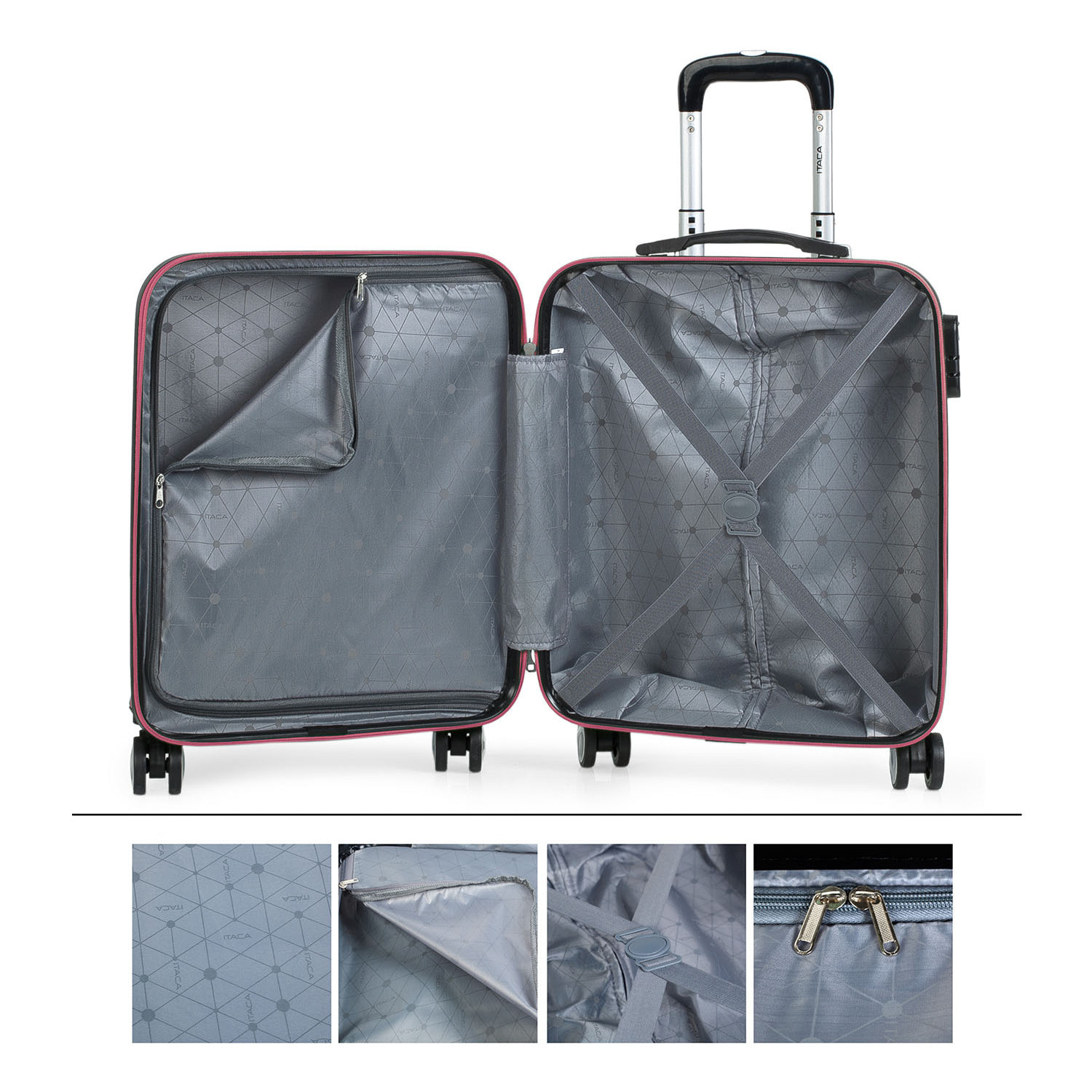 Maleta Itaca Elba Set De 2 Unidades Coral/Coral