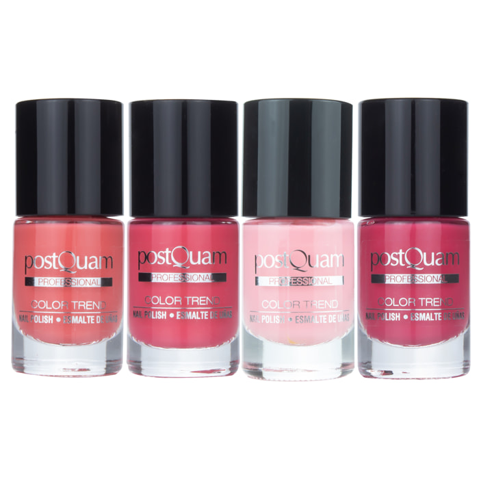 Lot de 4 vernis ongles color trend - 4x10ml