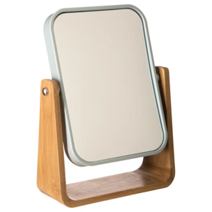 Miroir 16x22 cm bambou Blanc Naturéo