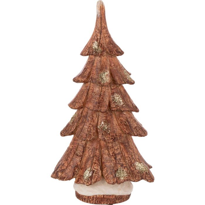 J-Line décoration Arbre Imitation - bois - polyrésine - camel - small