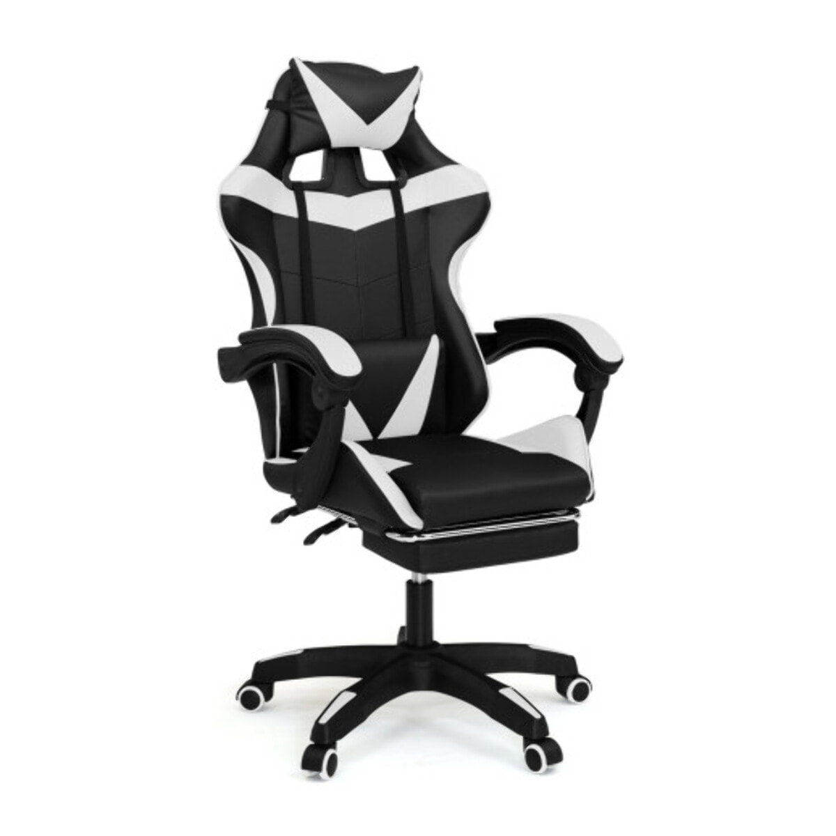 Fauteuil spécial gaming - Noir - Blanc