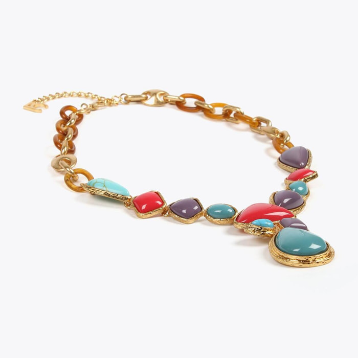 Collana combinata elementi colorati