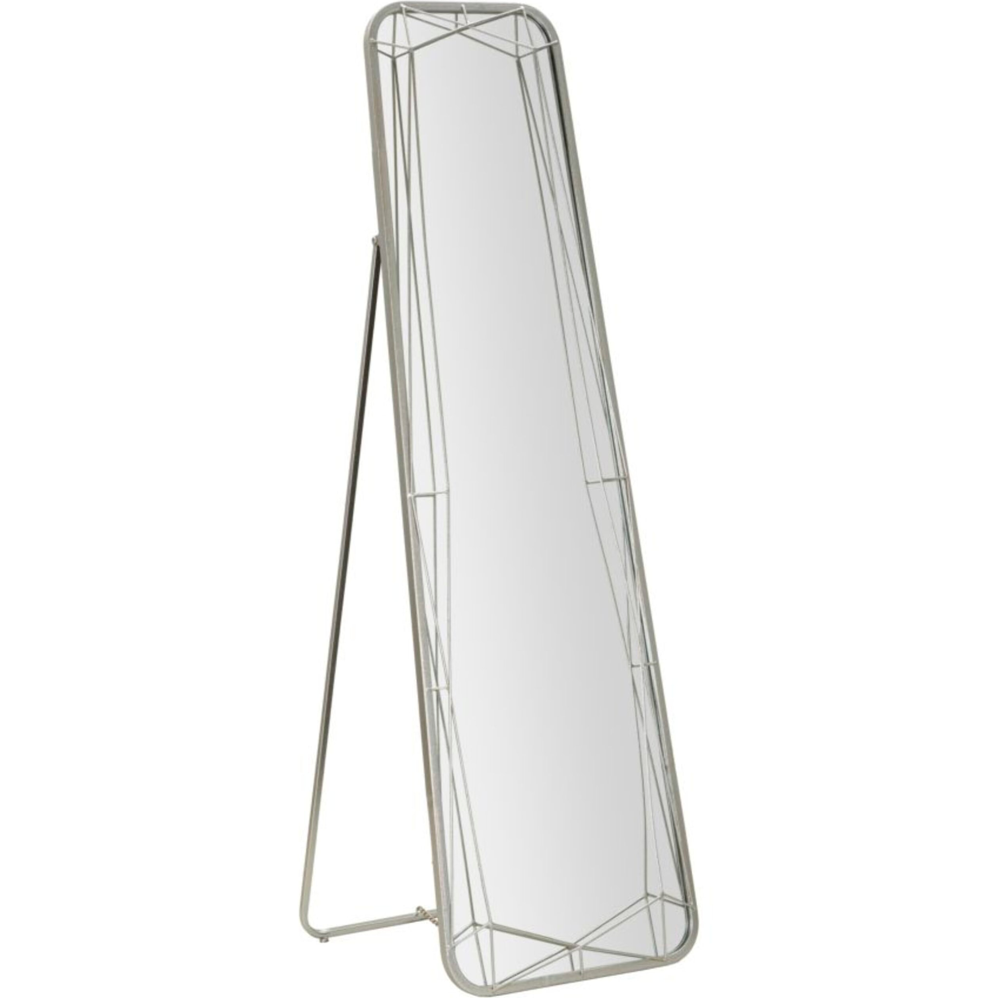 SPECCHIO DA TERRA SILVER CM 46X2-54X153 (MISURA SPECCHIO CM 43X150)