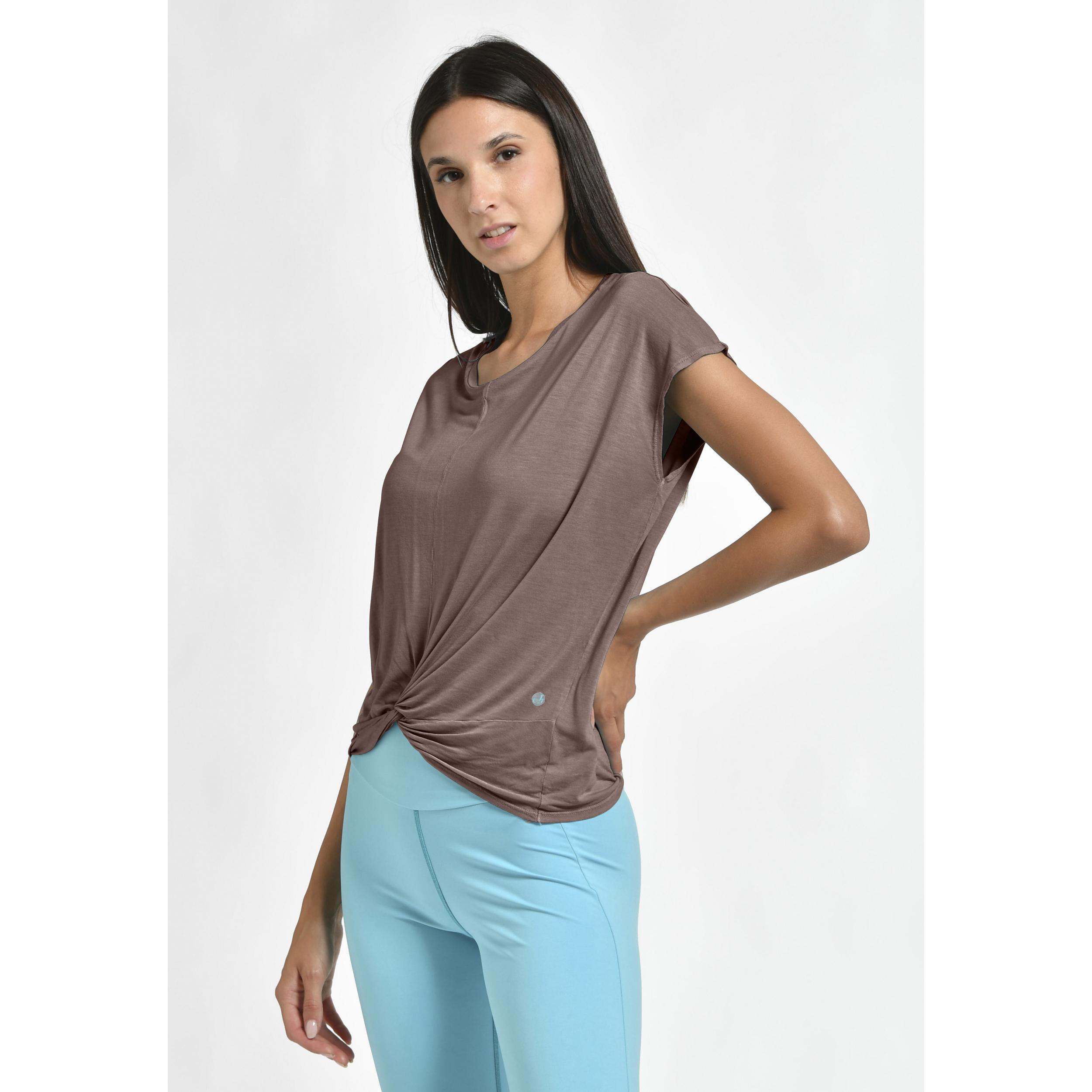 DEHA - T-shirt KNOT VISCOSE T-SHIRT in Viscosa per donna