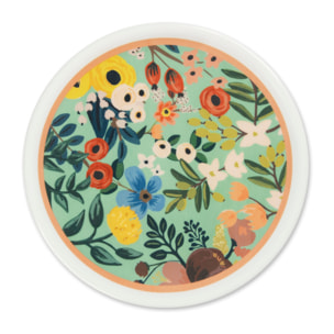 Set de 6 Assiettes à Pizza Excelsa – Fiori Frida, Porcelaine Multicolore