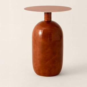 Meuble d'appoint en bois de manguier émaillé  BODO