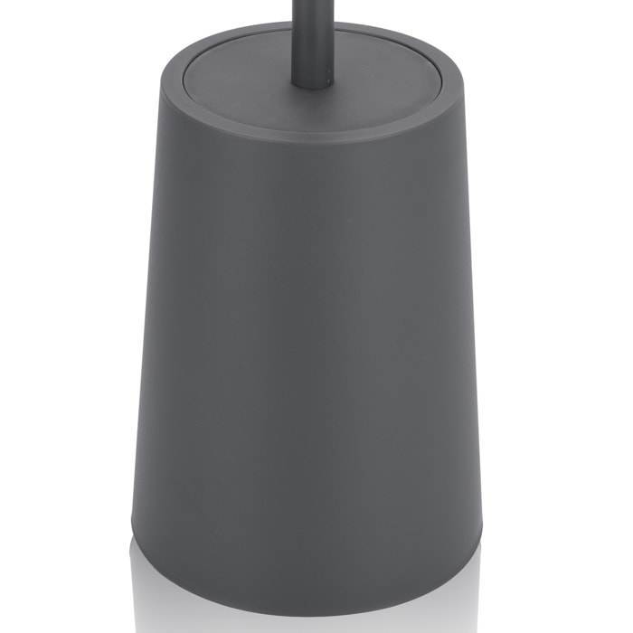 Brosse WC avec support Tomasucci CRIS, gris, 13 × 13 × 18 cm