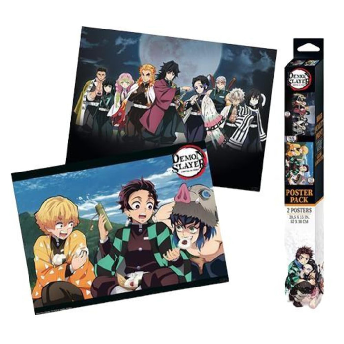 Demon Slayer Set 2 Chibi Poster 52 x 38 cm Abystyle