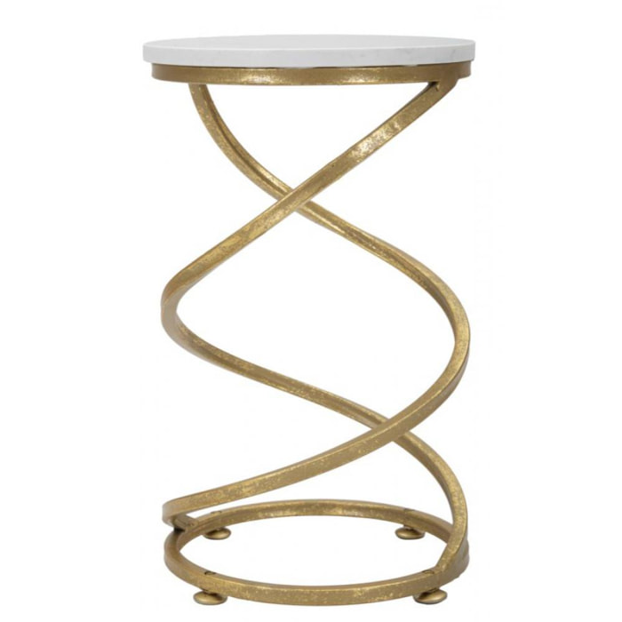 TAVOLINETTO SPIRAL MARBLE CHARME1921 BICOLORE