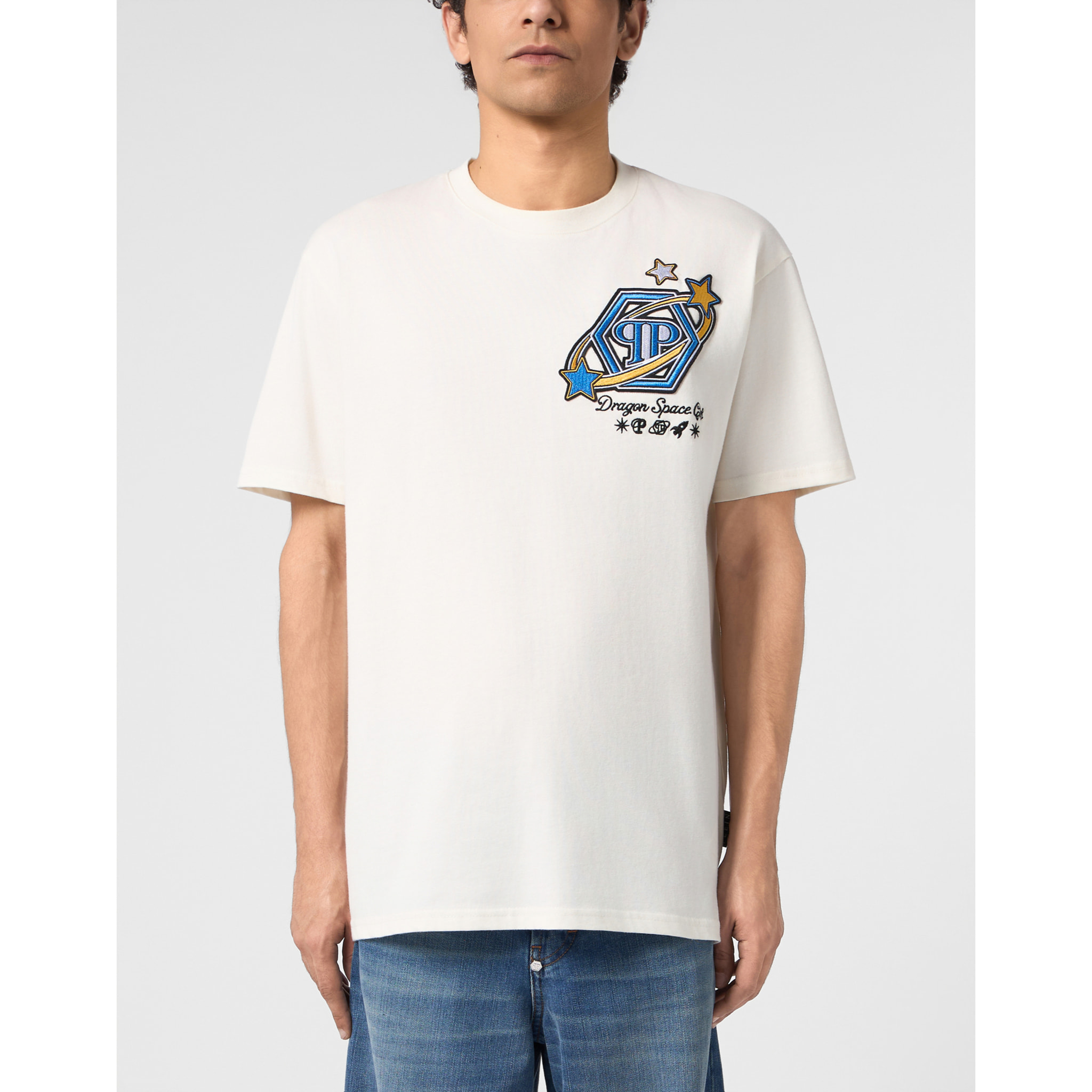 PHILIPP PLEIN Camiseta de cuello redondo y manga corta
