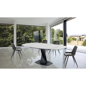 ORESTELUCHETTA Tavolo allungabile DYKE WHITE MARBLE