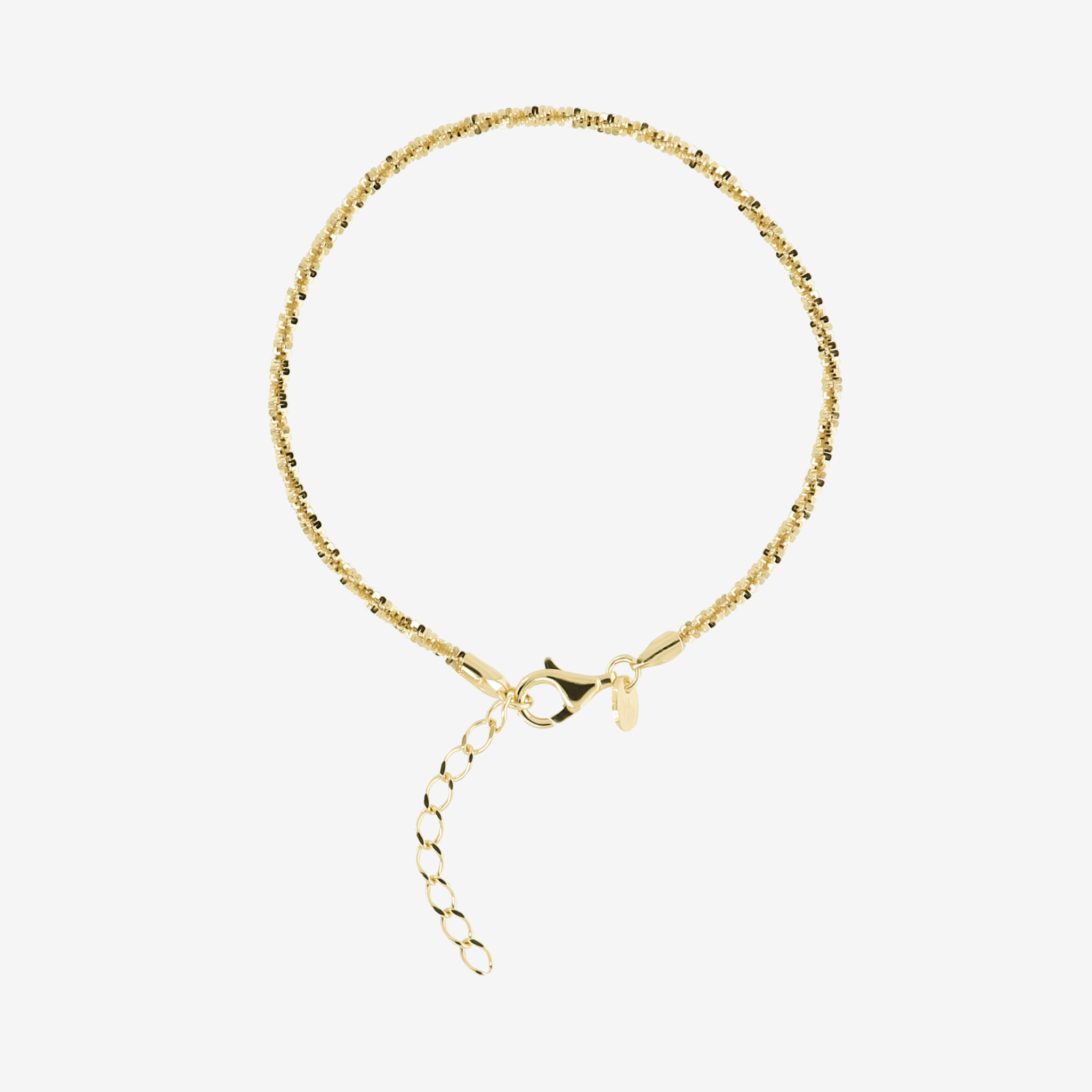 Bracciale Maglia Margherita in Argento 925 placcato Oro giallo 18Kt