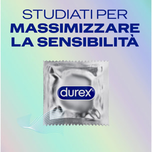 Preservativi Durex Invisible Extra Sottile con Forma Classica - 6 Confezioni da 10 Profilattici
