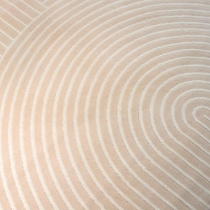 Tapis salon et chambre tissé motif arc-en-ciel SUDU