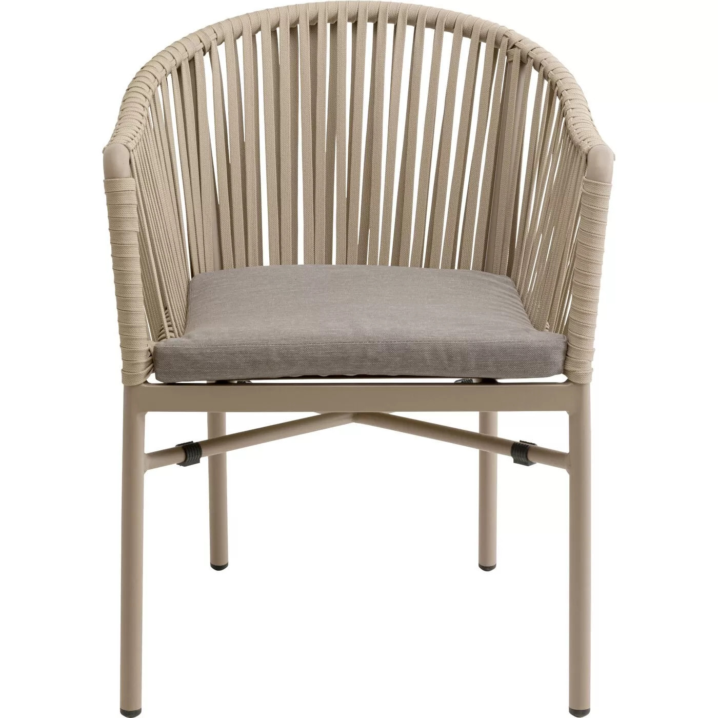 Chaise de jardin avec accoudoirs Santanyi beige Kare Design