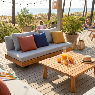 Salon de jardin 5 places en bois FSC - CAPRI