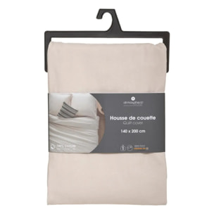 Housse de couette "Carina" coton beige 140x200cm