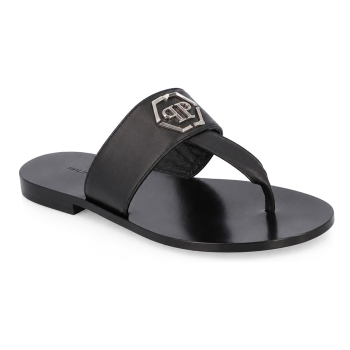 PHILIPP PLEIN Sandali piatti HEXAGON