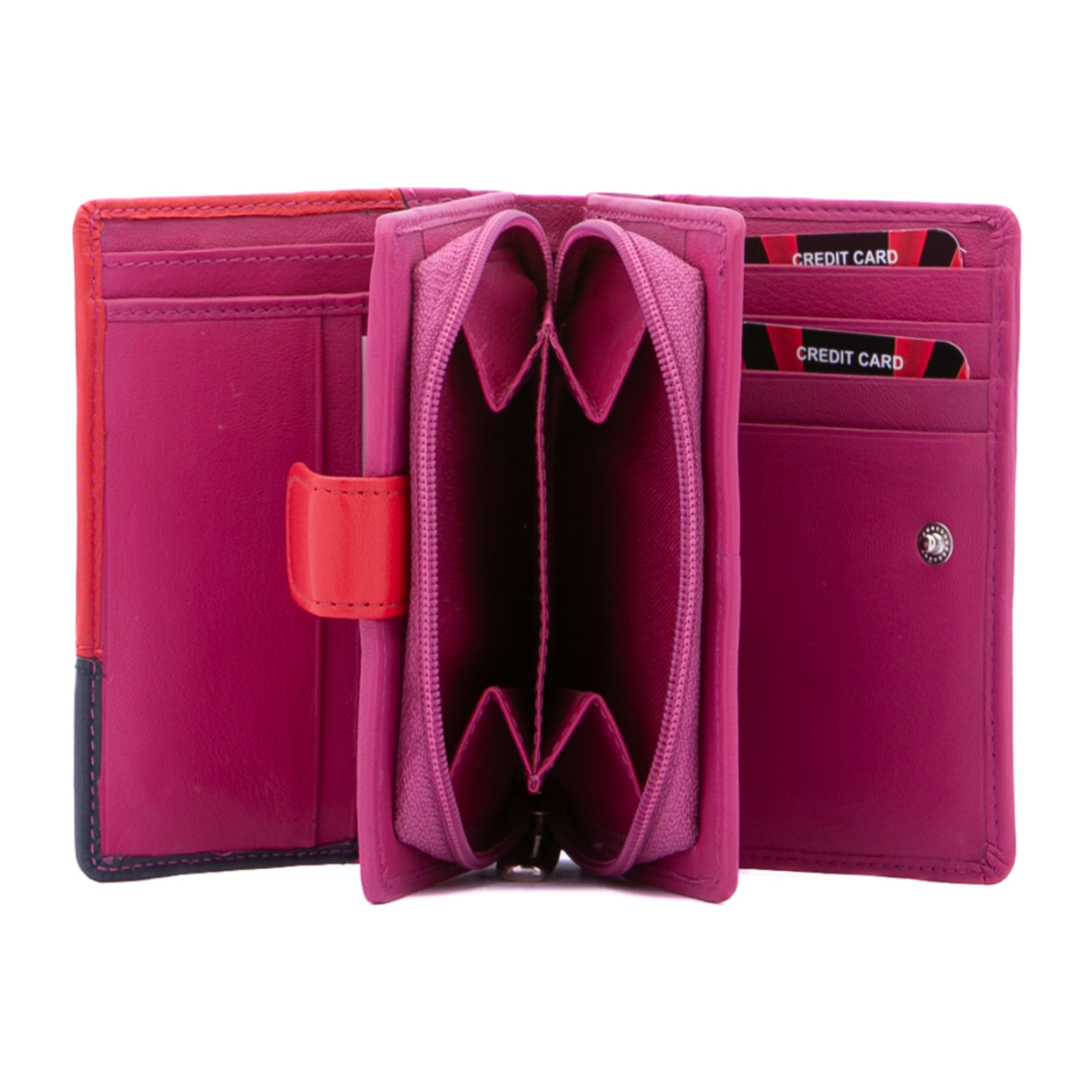 Portafoglio  da donna ecopelle Prodotto Vegano 13x9x3 cm