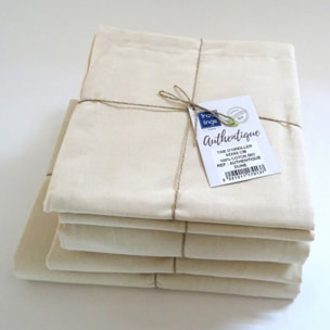Drap plat en 100% coton biologique - Sable