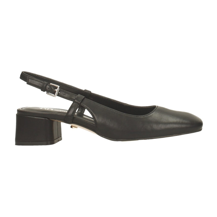 Décolleté sling back Donna Tata Italia Nero