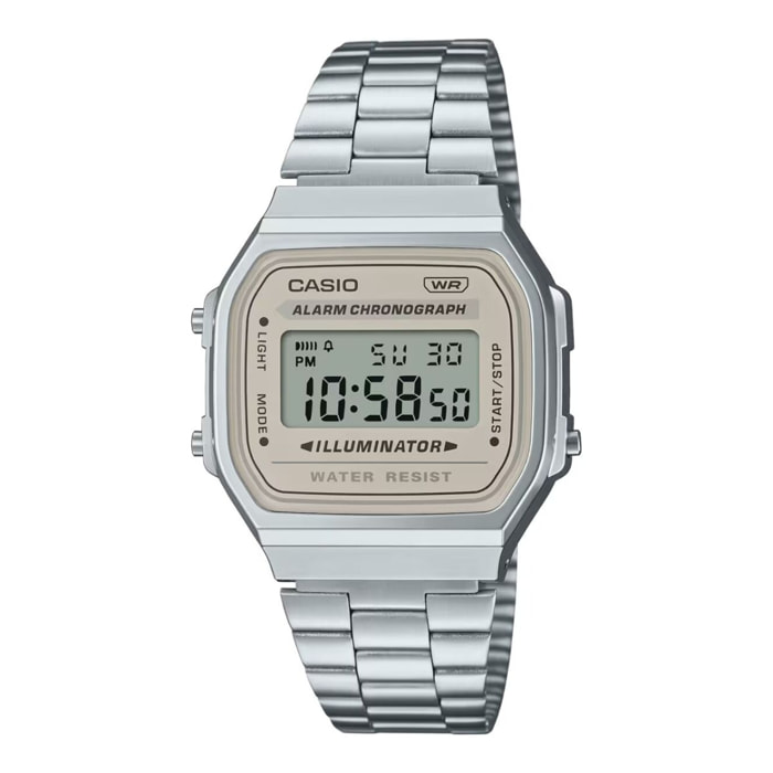 Reloj Casio A168WA-8A Unisex Digital Cuarzo con Correa de Acero inoxidable