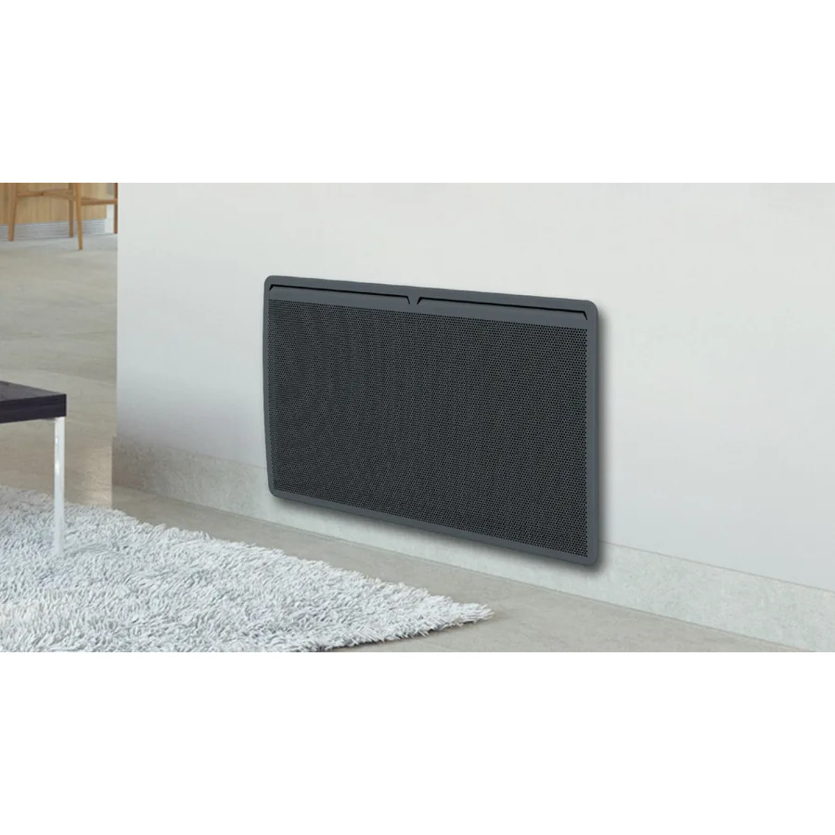 Radiateur Panneau rayonnant Tactile Aluminium Gris Anthracite 1500W