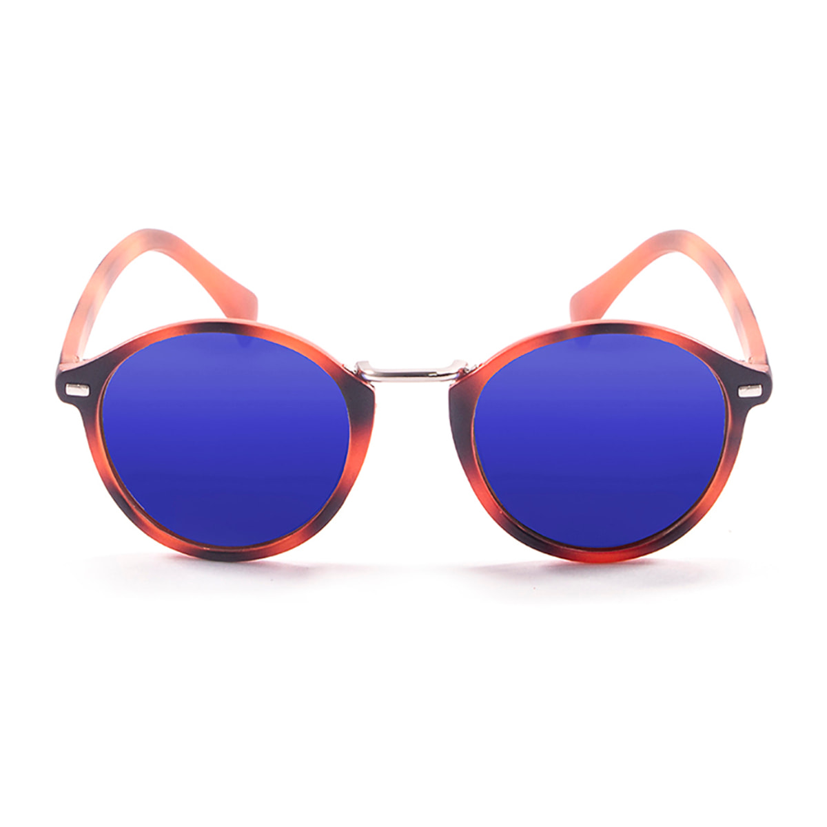 Gafas de sol PALO ALTO MARYLAND - Tiras verticales marrón / Revo azul cielo