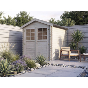 Abri de jardin en bois "Beaumont" - 4.48 m² - 223 x 201 cm -  28 mm