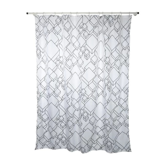 Rideau de douche Polyester PEER 240x180cm Blanc Spirella