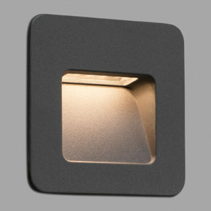 NASE SQ Lampe encastable gris foncé