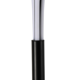 Lampadaire LED Tomasucci SCRATCH, métal noir mat et acrylique blanc, 150 cm, 30W, lumière blanc chaud
