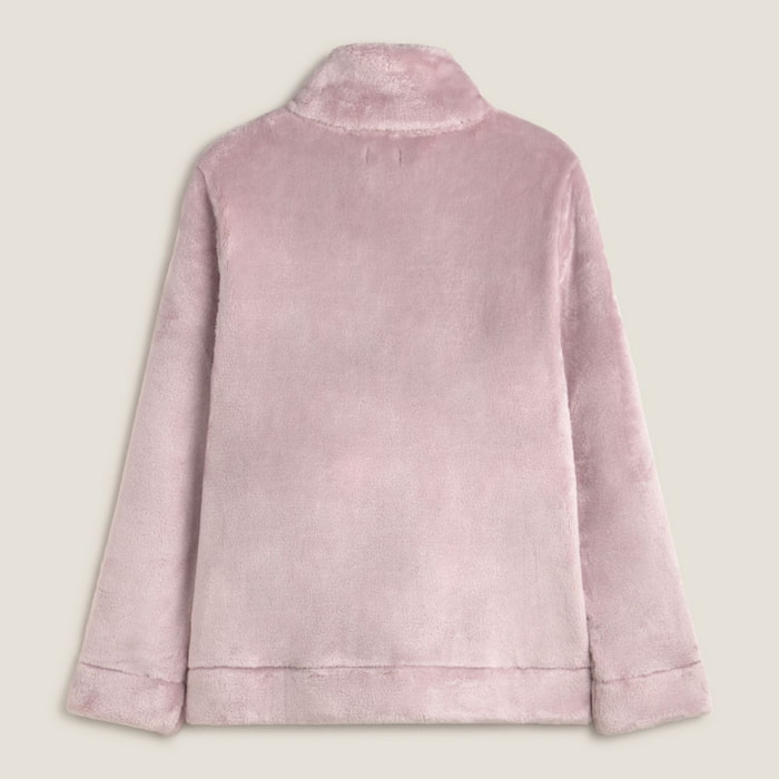 Chaqueta efecto pelo Est color rosa