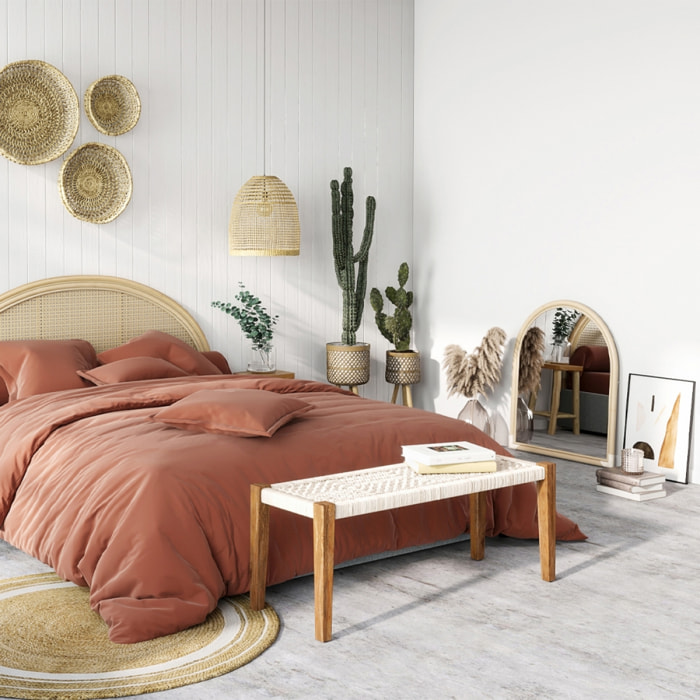 Miroir en rotin naturel - Indra