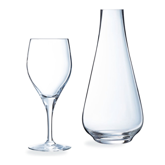 Ensemble carafe et 6 verres à pied Sensation exalt  - Chef et Sommelier