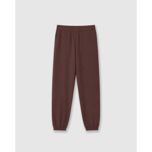 Pantalón jogger fluido liso tinto
