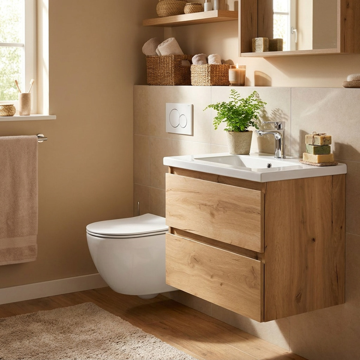 Pack WC bati-support Geberit + WC sans bride Swiss Aqua Technologies + abattant SoftClose + plaque Blanche (ProjectGeb3)