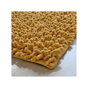 Tapis de salle de bain rectangulaire 40 x 60 cm en coton chenille - SHAGGY