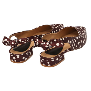 Ballerine pois - tacco 3,0 cm