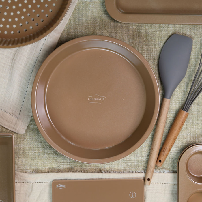 Moule à manqué en acier carbone marron 26cm COLORAMA