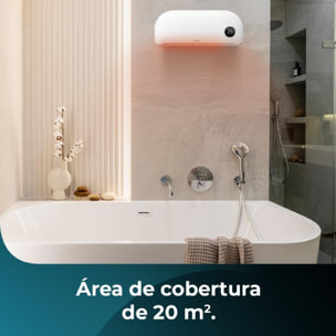 Calefactor cerámico de baño ReadyWarm 2000 Max Box Ceramic con 2000 W, pantalla