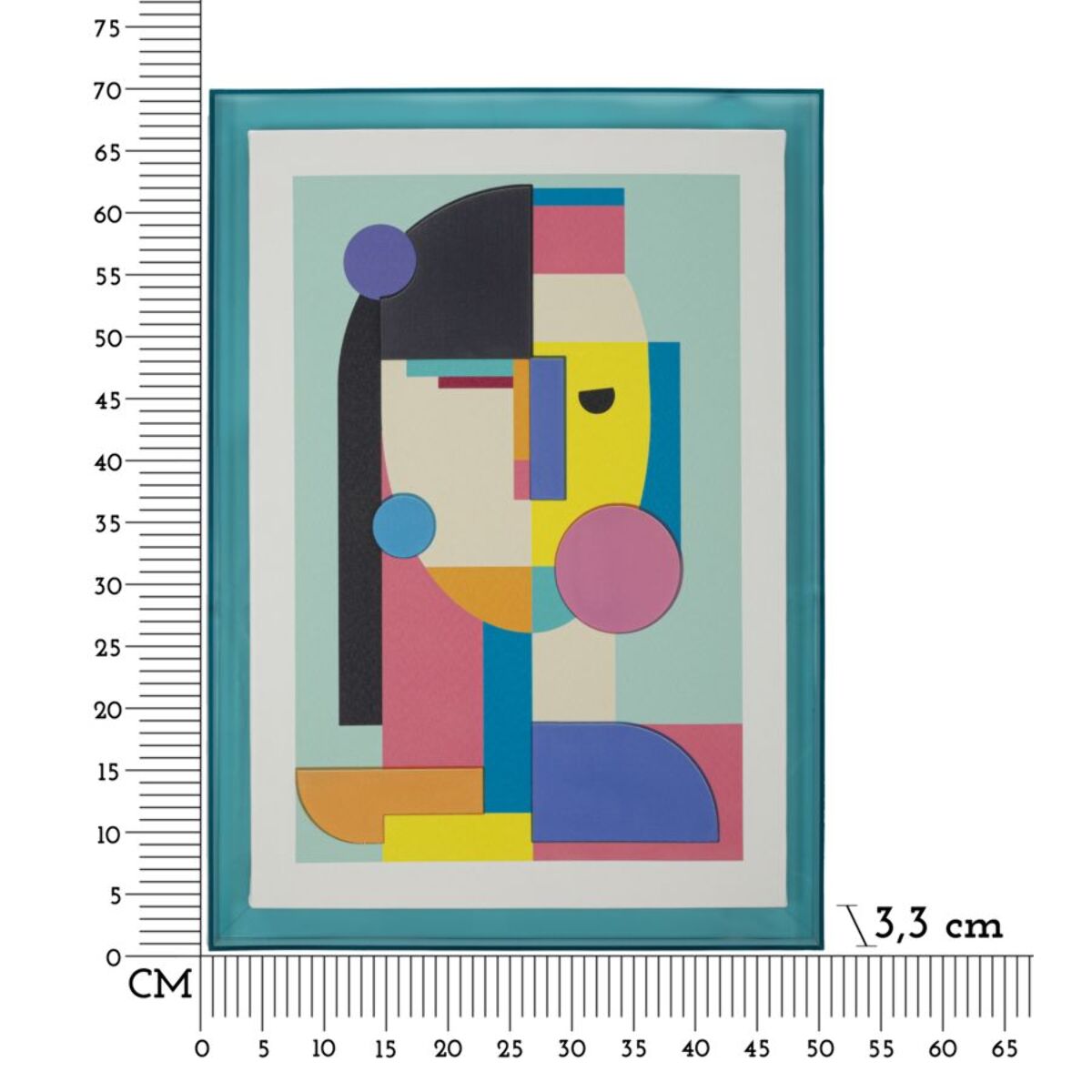 STAMPA SU TELA PICASSY C/CORNICE -B- CM 50X3,3X70