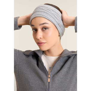 Fascia per capelli invernale con lavorazione a treccia