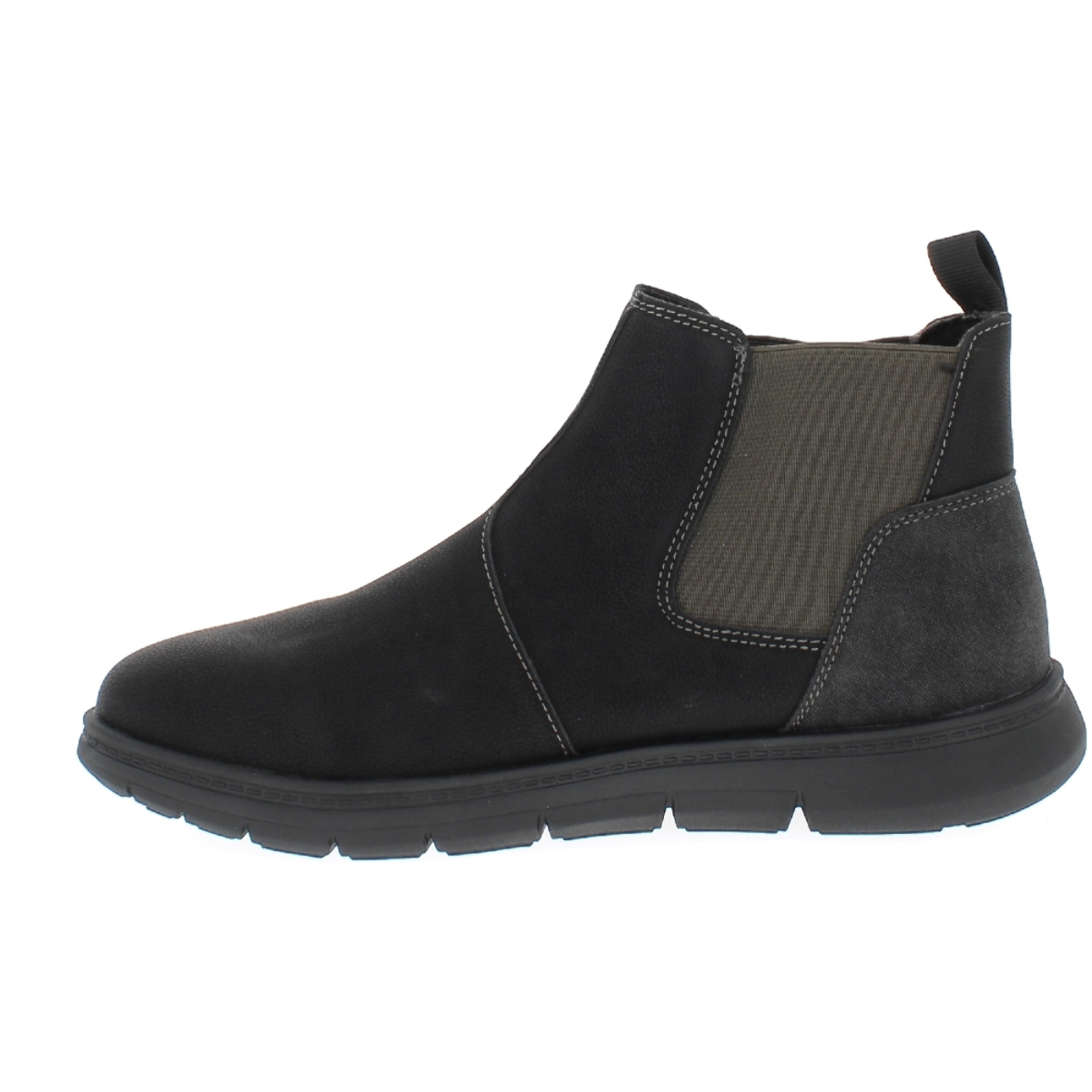 Armata di Mare Scarpe Uomo Stivaletti Chelsea Boots con Soletta Rimovibile in Memory Foam AMU W24L634 Black