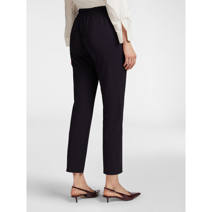 Elena Mirò - Pantaloni pull on gamba dritta - Blu