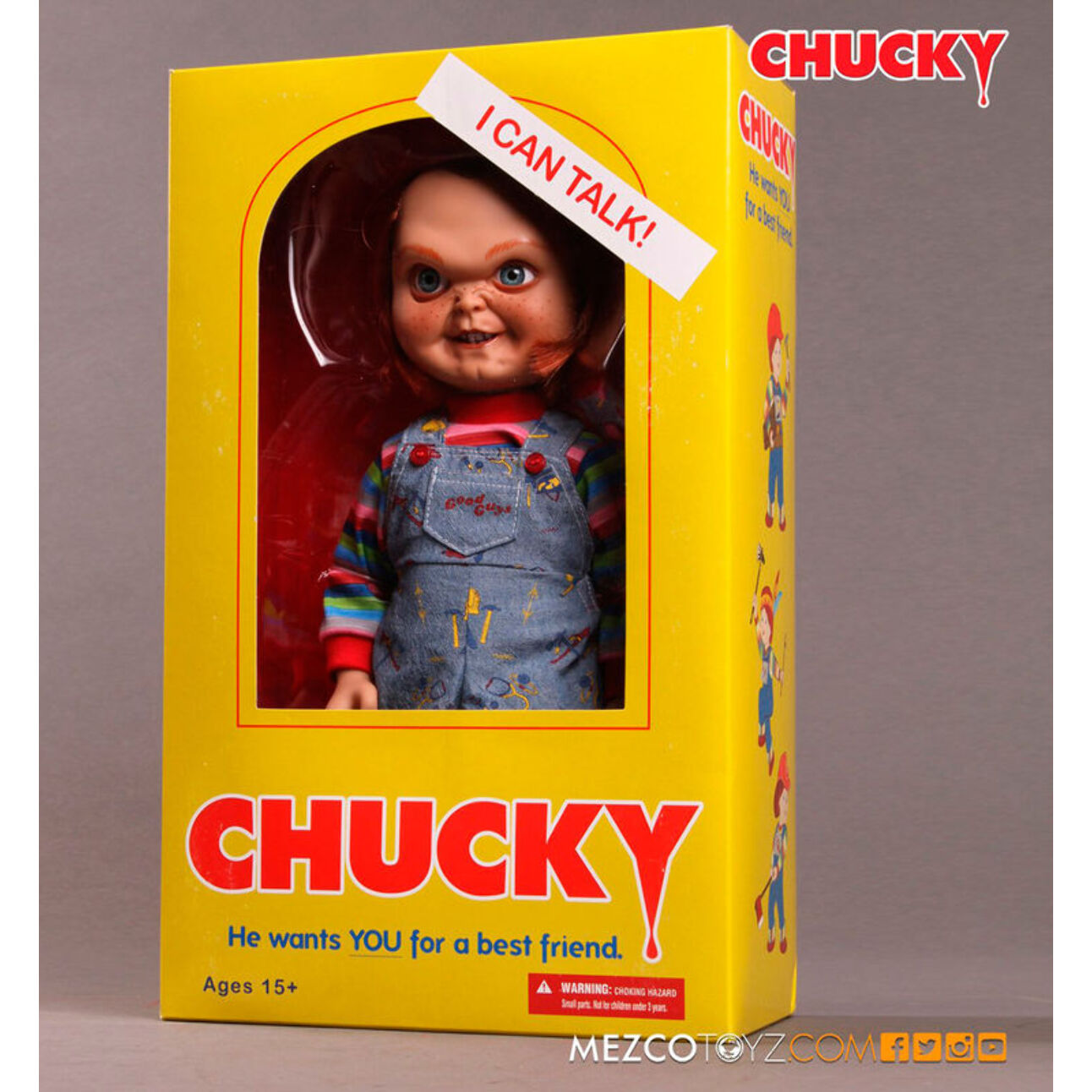 Bambola Chucky Con Suono 38 cm Gioco per Ragazzi Mezco Toys