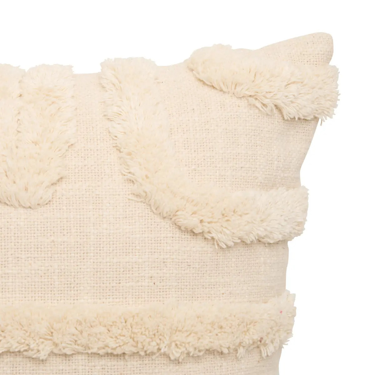 Coussin Hawki carré 40x40cm blanc
