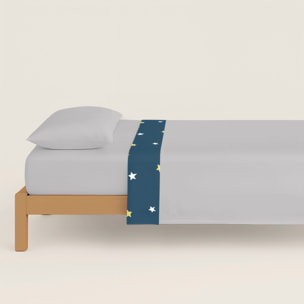 Cool Kids - Funda Nórdica Estampada - Infantil - Cierre Solapa - 100% Algodón - Incluye 1 Funda de Almohada - Neil