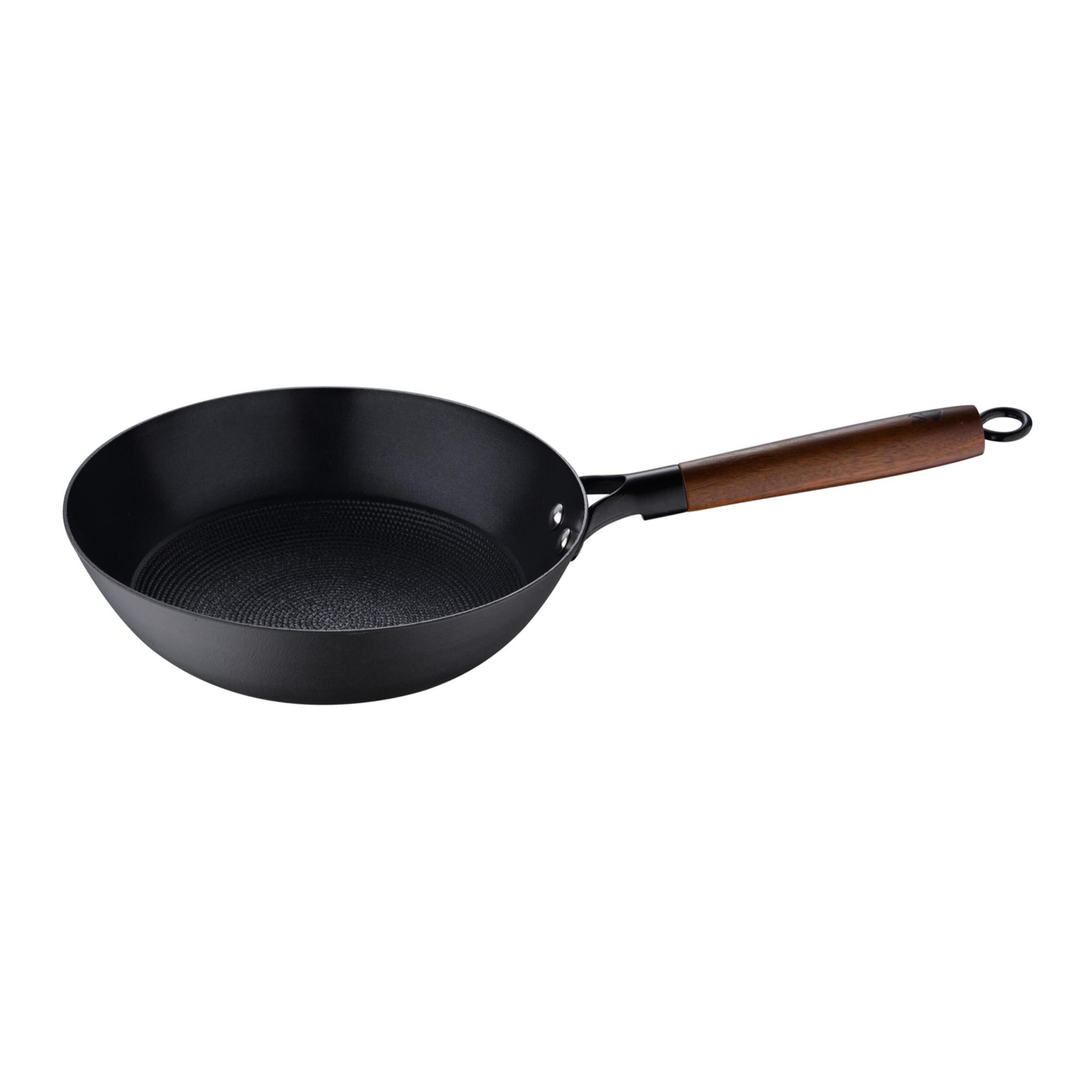 Wok Ø24x7,5cm en hierro prensado con recubrimiento cerámico MasterPRO