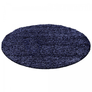 Tapis poils longs shaggy tissé motif uni ZASIVE